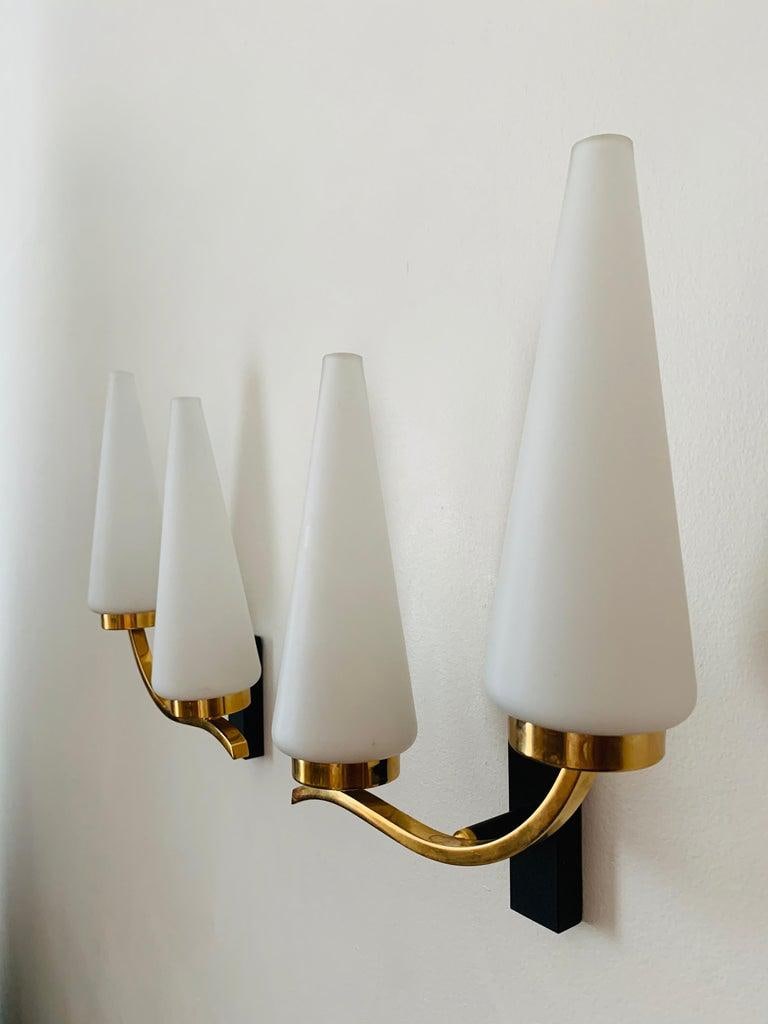 Pair of French 1950s Lunel Wall Lights - 11