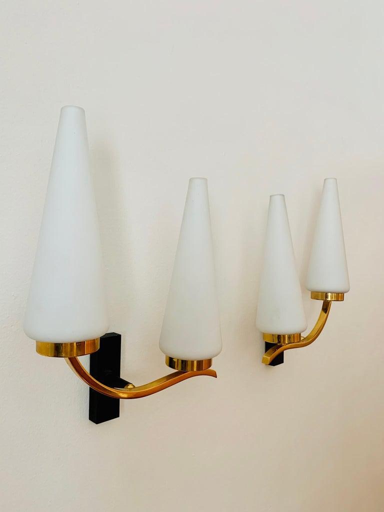 Pair of French 1950s Lunel Wall Lights - 12