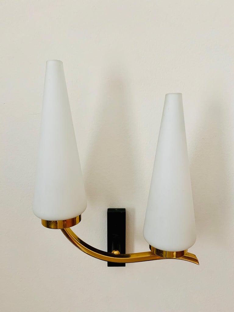 Pair of French 1950s Lunel Wall Lights - 9