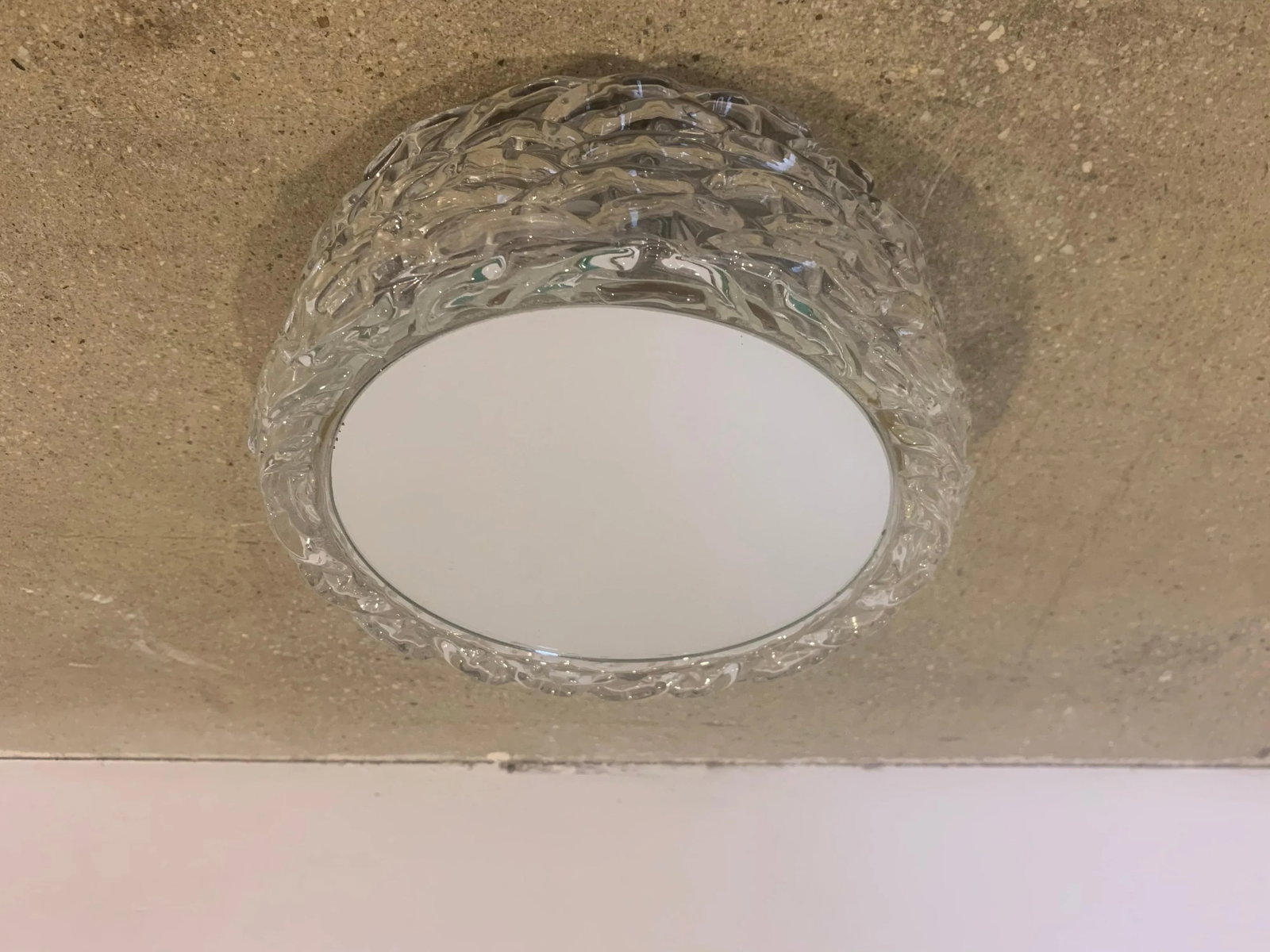 Hillebrand 1970s High Style Murano Glass Flush Ceiling Lights - A Pair - 3