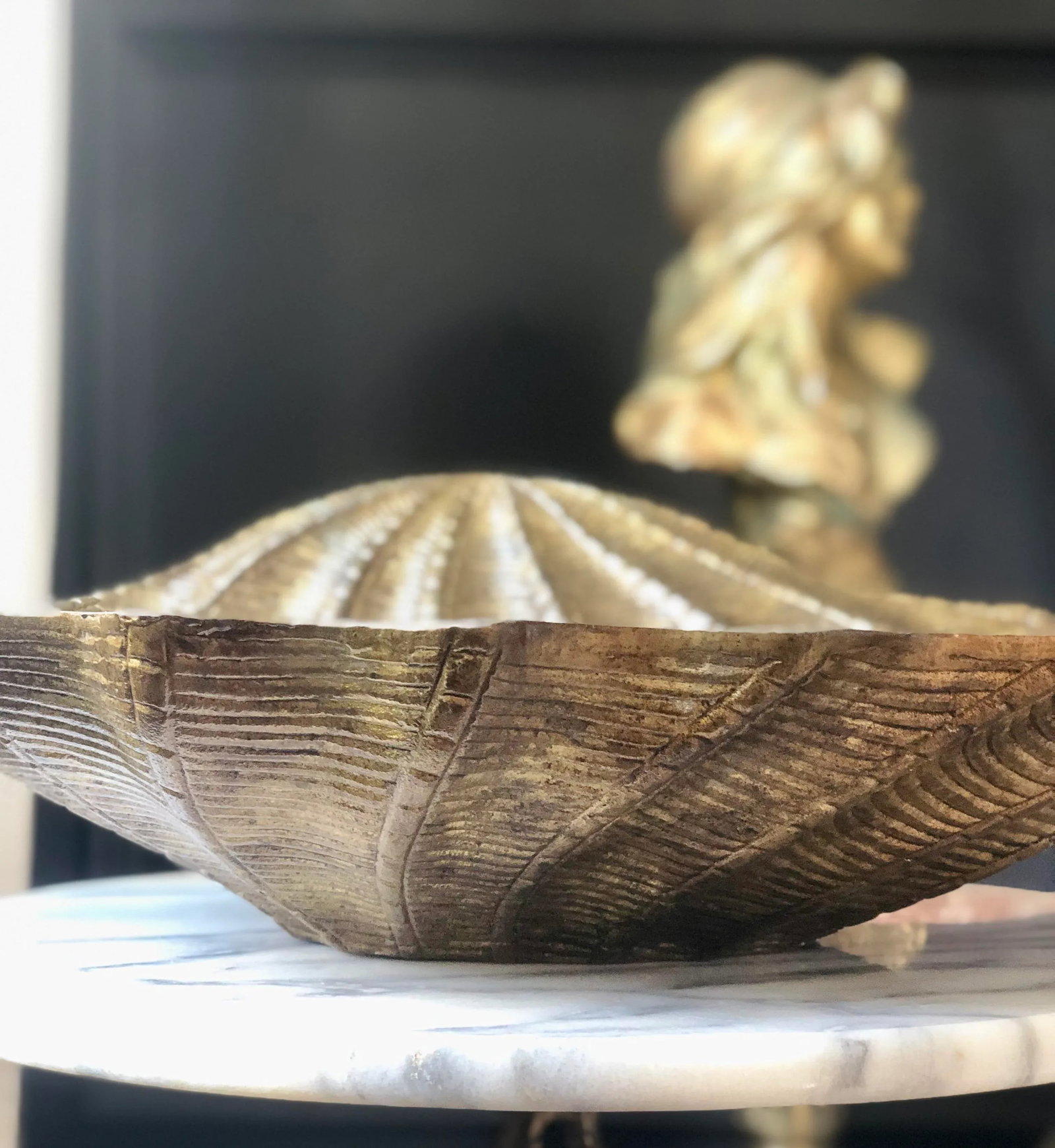 20th Century Figural Bronze Shell - 5