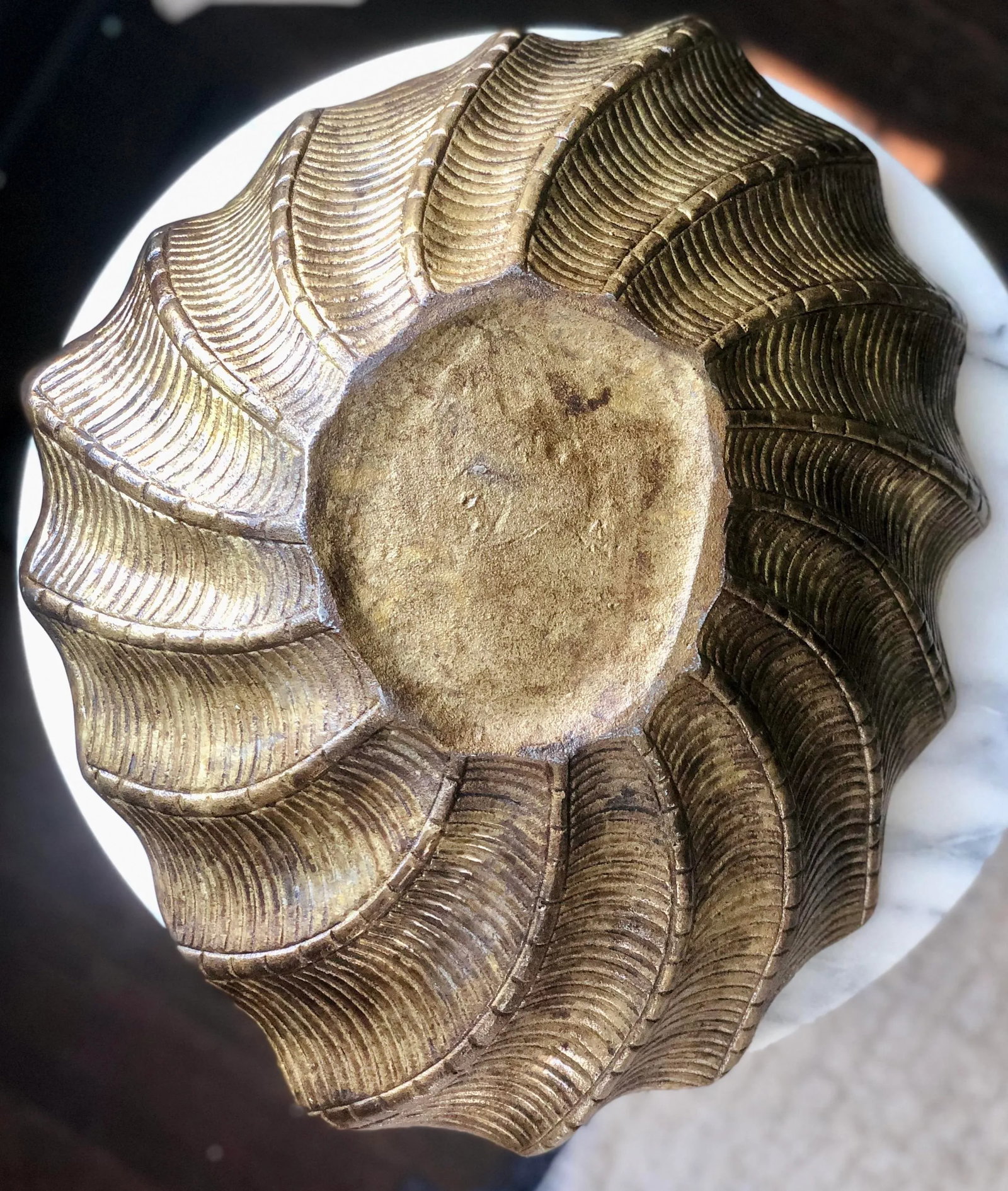 20th Century Figural Bronze Shell - 8