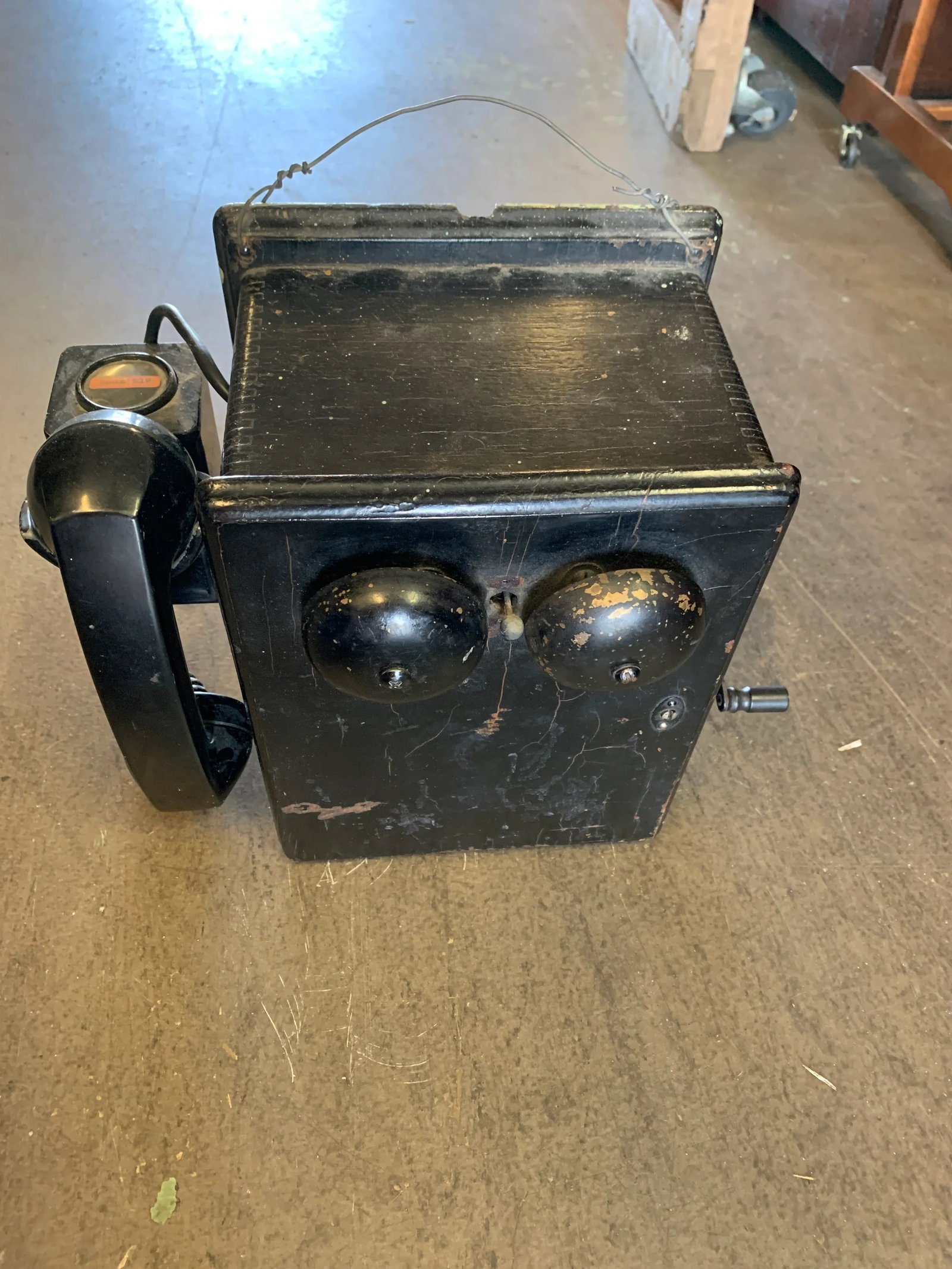 Antique Western Electric Magneto 300k/400k Ringer Box Crank Phone Telephone - 3