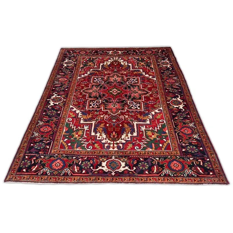 1960s Persian Heriz Area Rug 4'10" X 6'7'' - 2