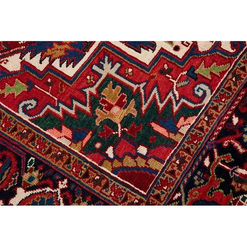 1960s Persian Heriz Area Rug 4'10" X 6'7'' - 5