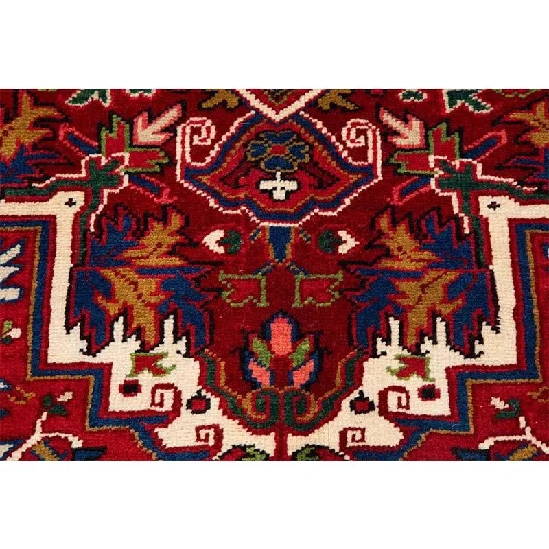 1960s Persian Heriz Area Rug 4'10" X 6'7'' - 6