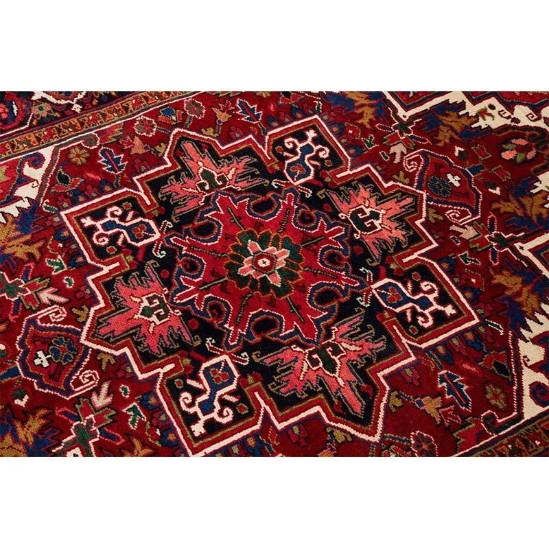 1960s Persian Heriz Area Rug 4'10" X 6'7'' - 8