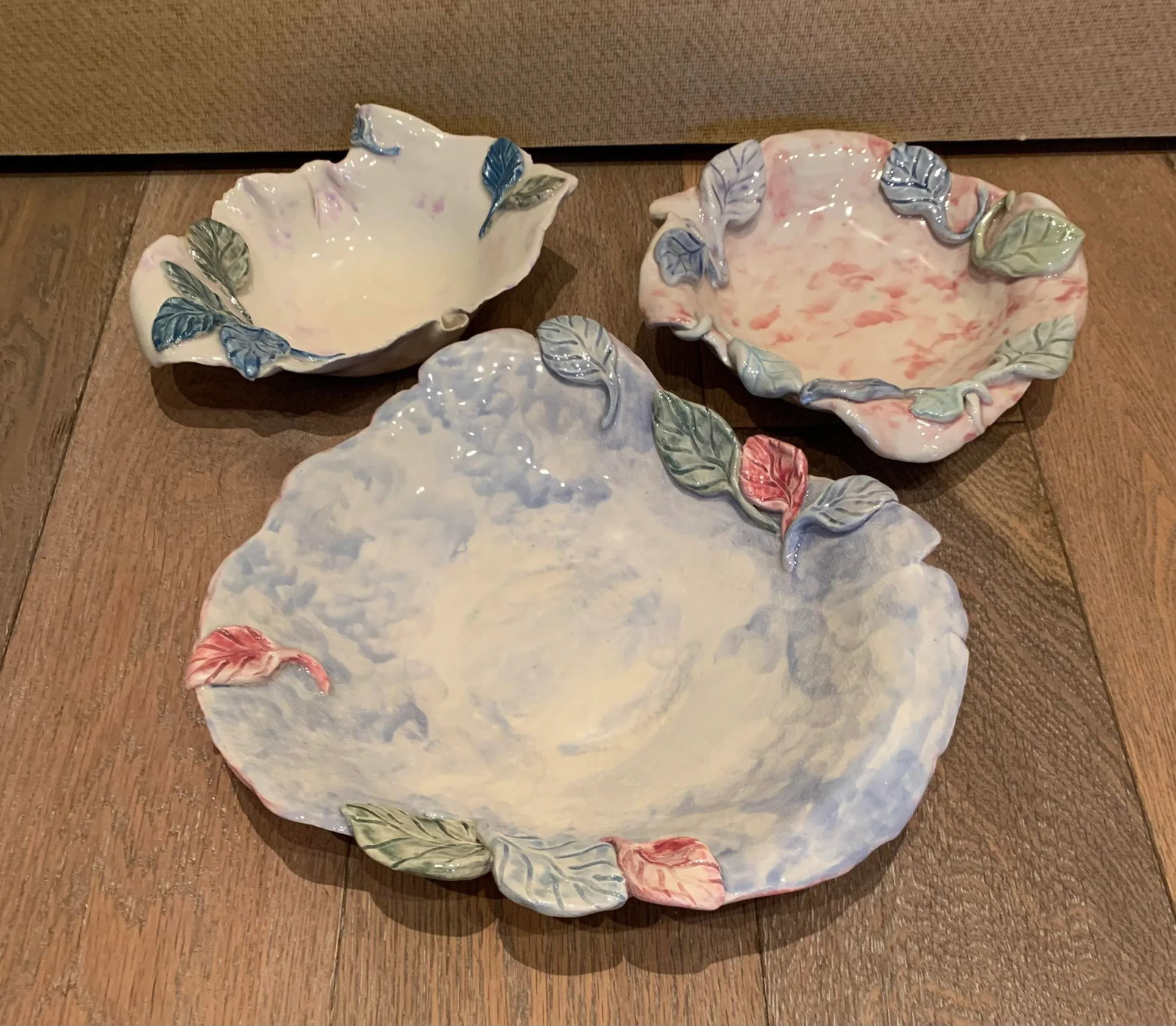 Vintage Decorative Plates- Set of 3 - 13