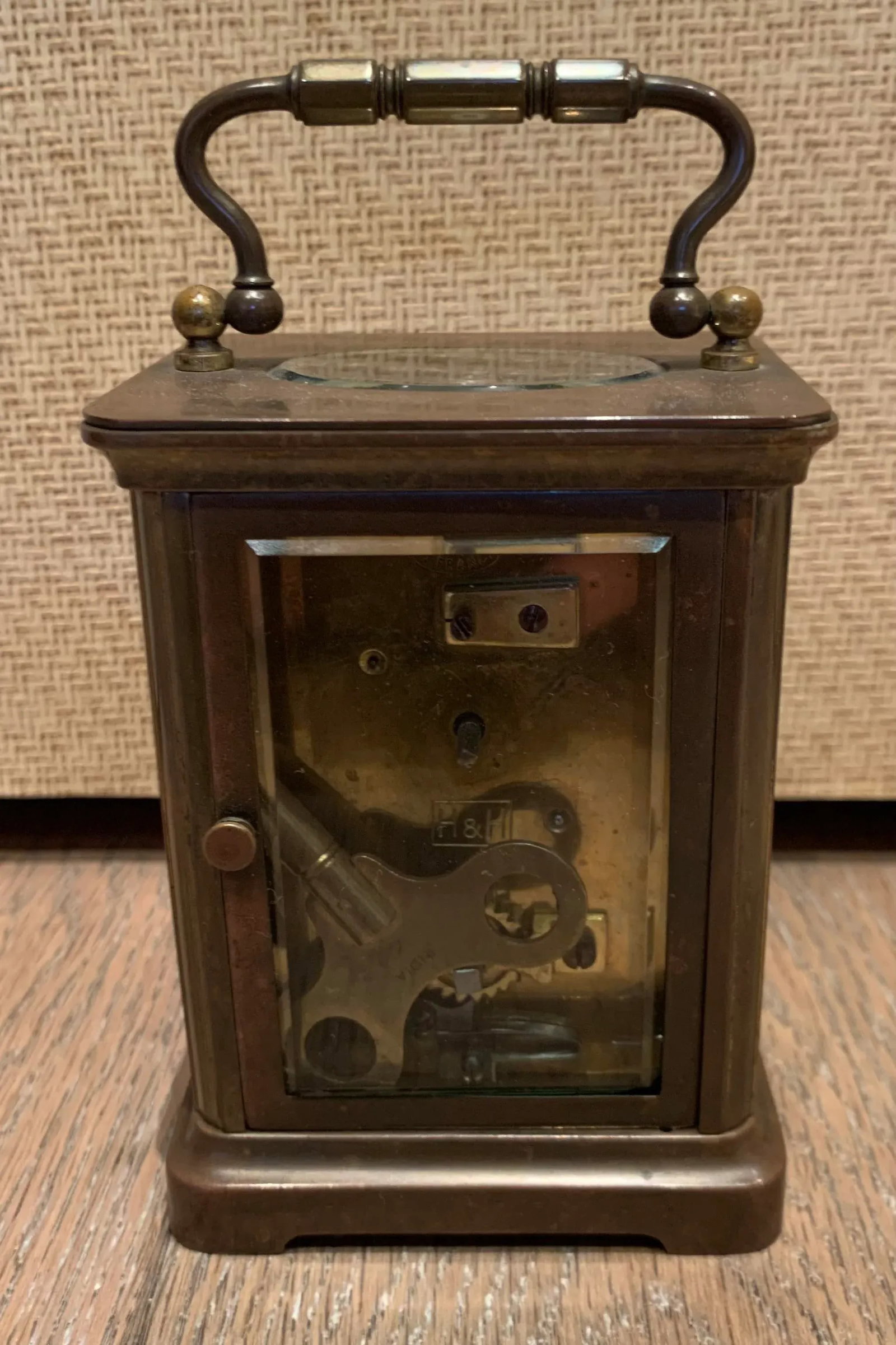 Vintage Early 20th Century Brass Carriage Clock - 4