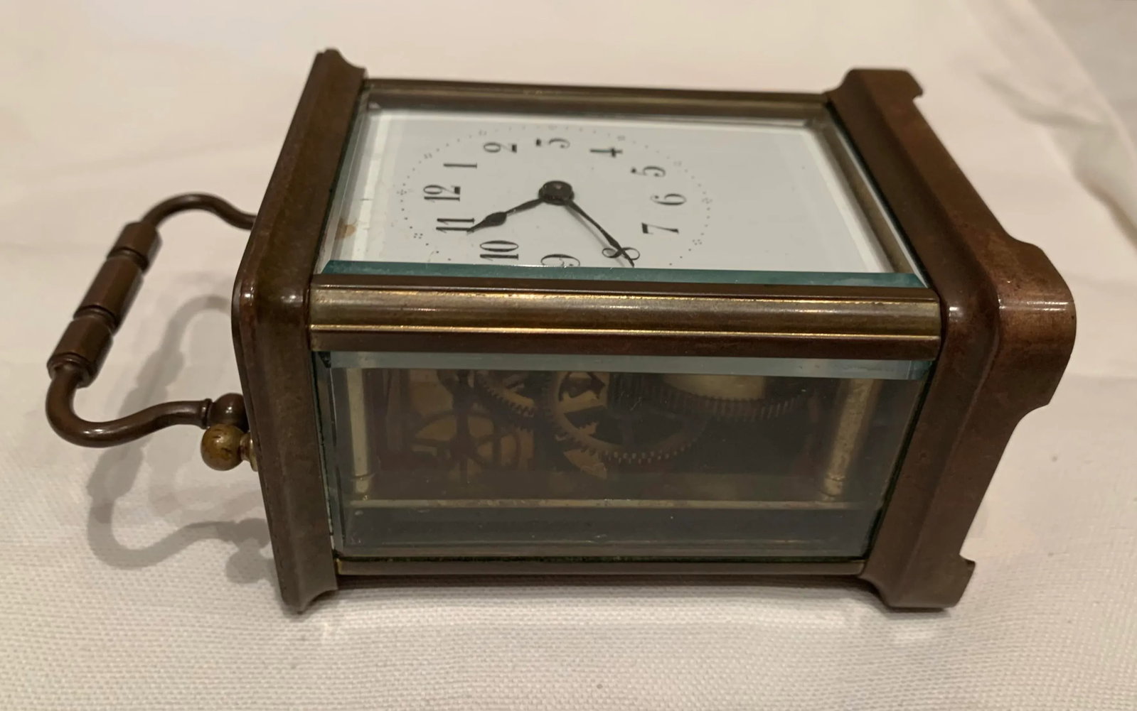 Vintage Early 20th Century Brass Carriage Clock - 6