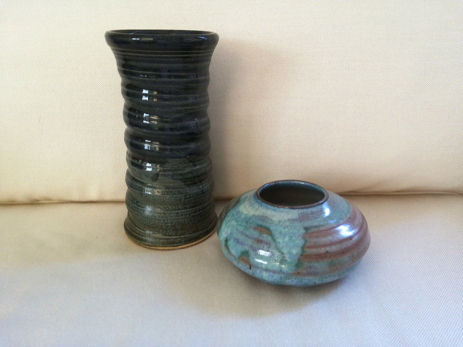 Vintage Studio Art Pottery Vases, a Pair - 6