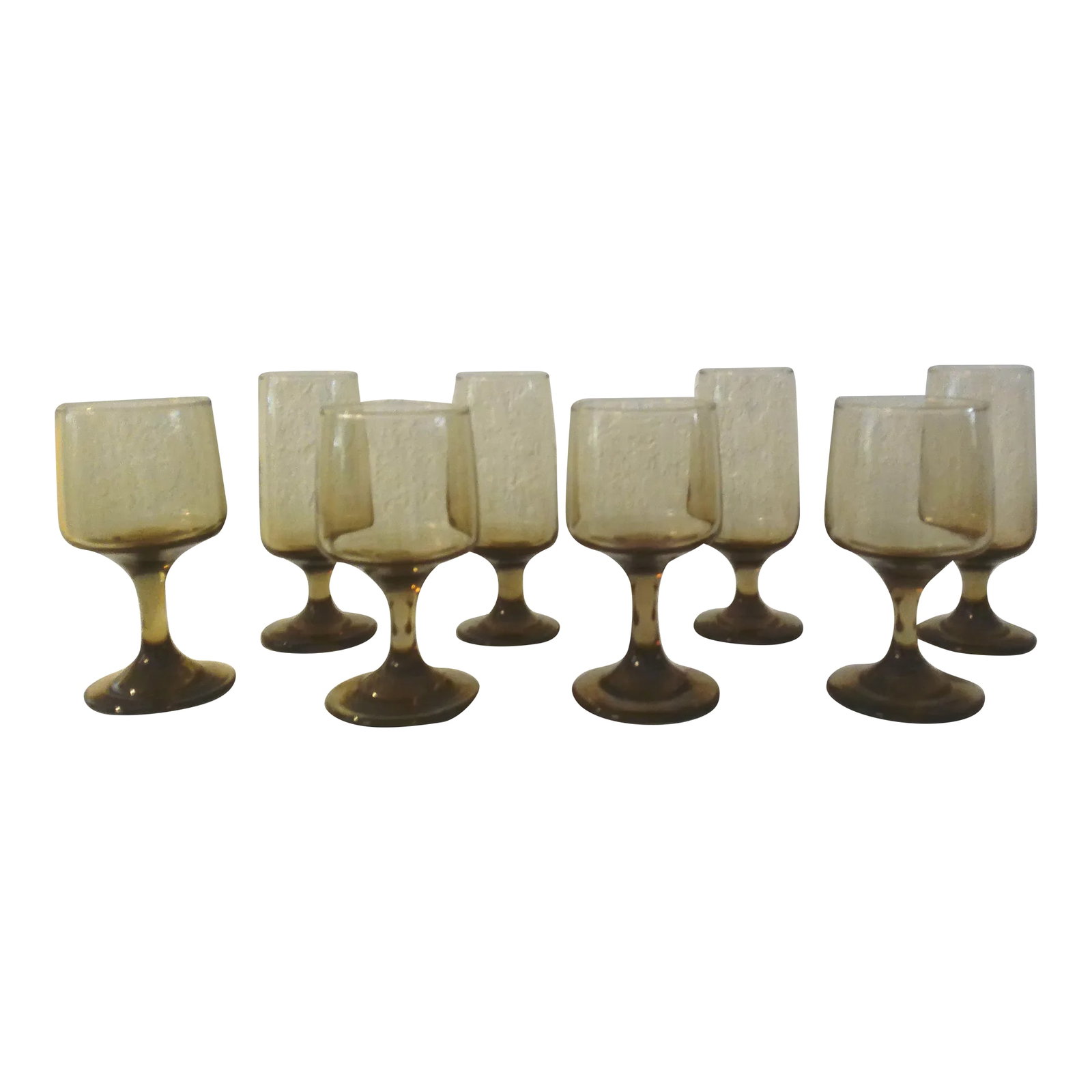 1970s Libbey Tawny-Smoke Cocktail Glasses, Set of 8 (1 of 4)