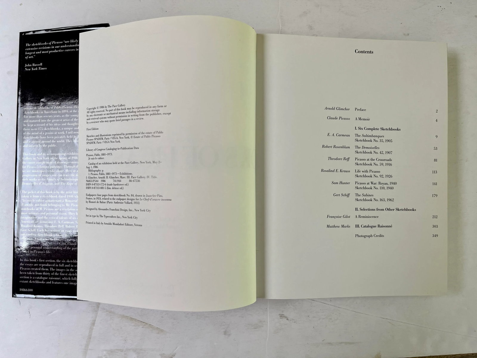 The Sketchbooks of Picasso, Edited by Arnold Glimcher, 1986 - 3