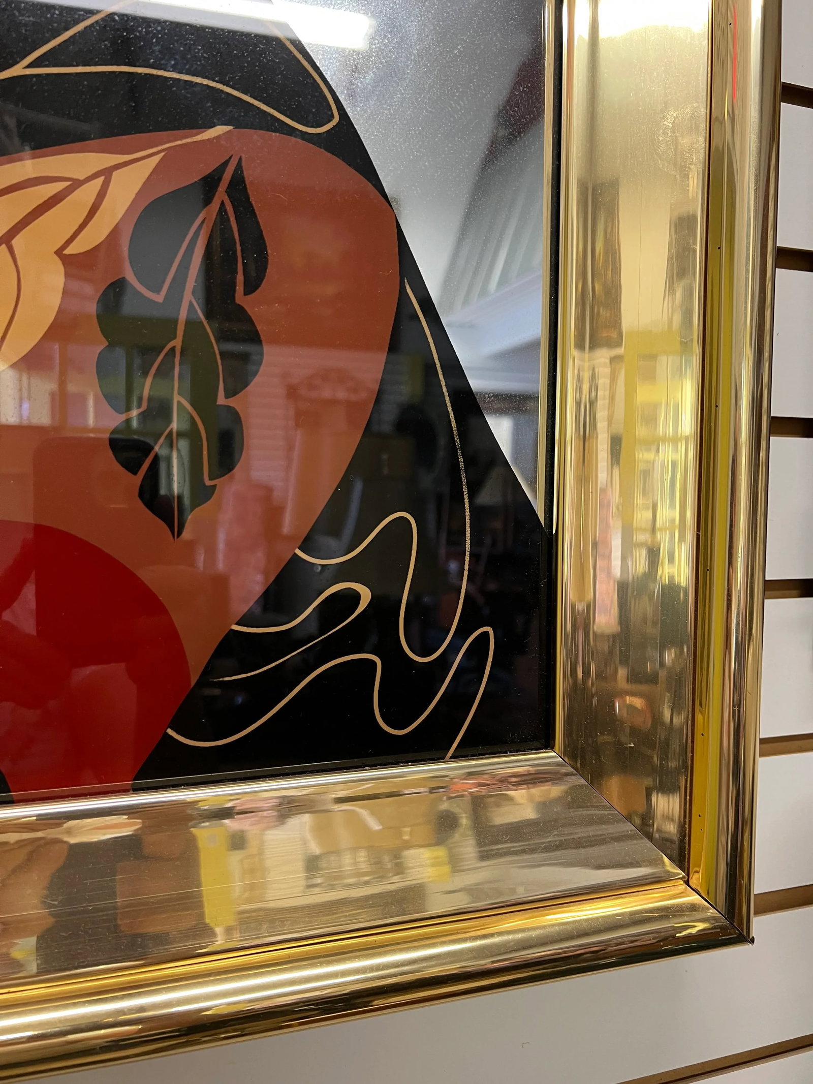 1980's Contemporary Asian Mirror - 5