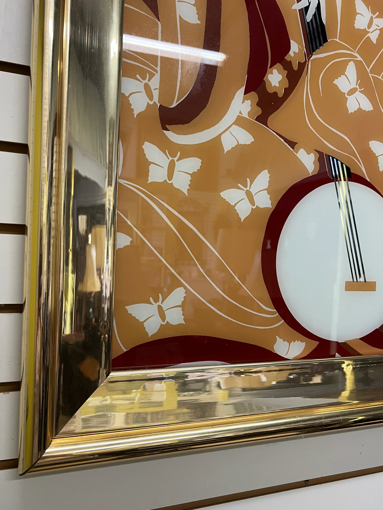 1980's Contemporary Asian Mirror - 6