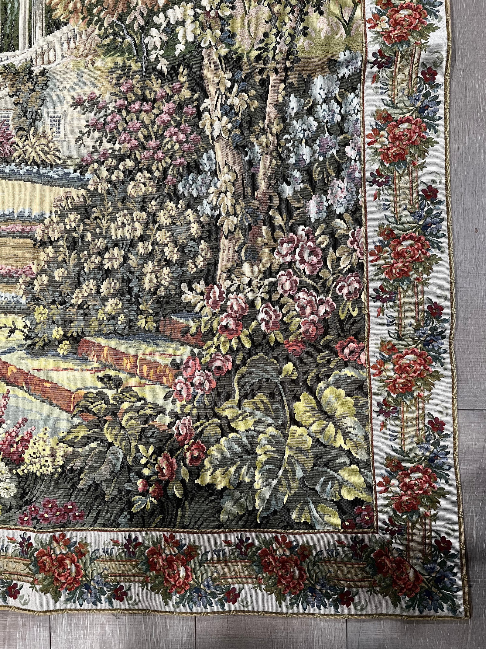 1990s Lake Como Garden Tapestry - 4