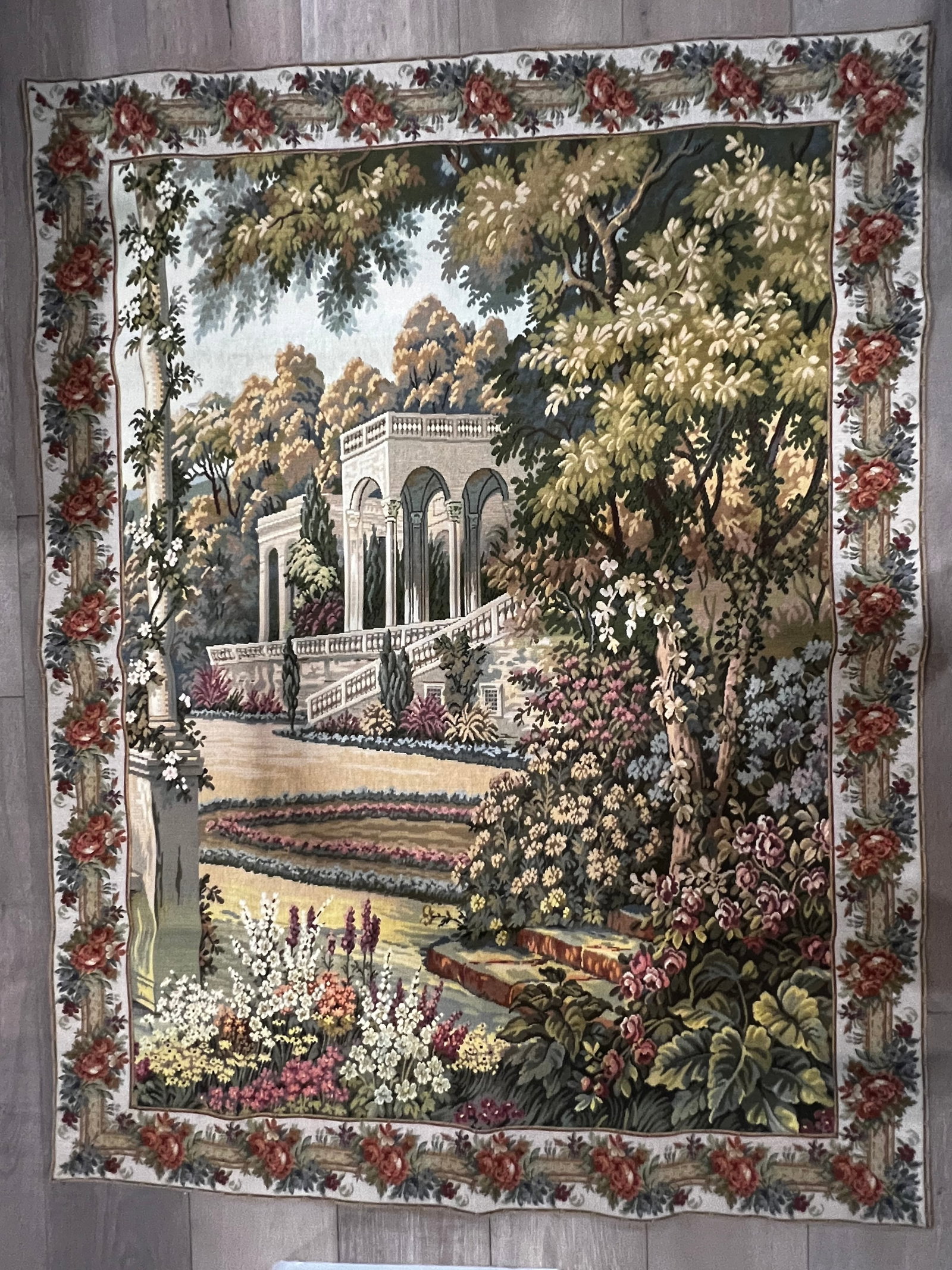 1990s Lake Como Garden Tapestry - 7