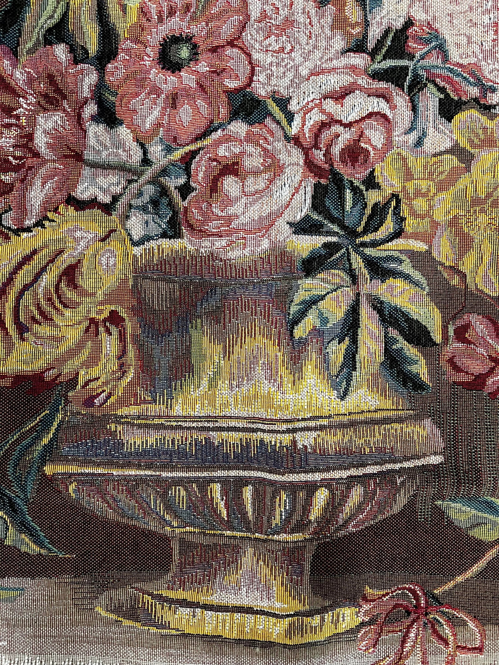 1990s Flower Vase Tapestry - 10