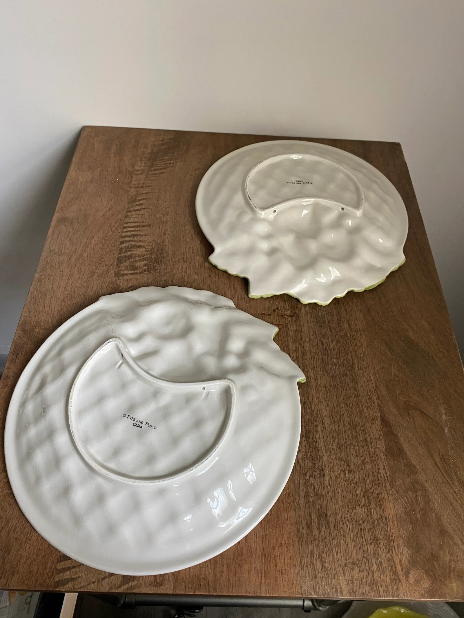 Late 20th Century Fitz and Floyd Tromp L'oiel Vegetable Plates- Set of 4 - 5
