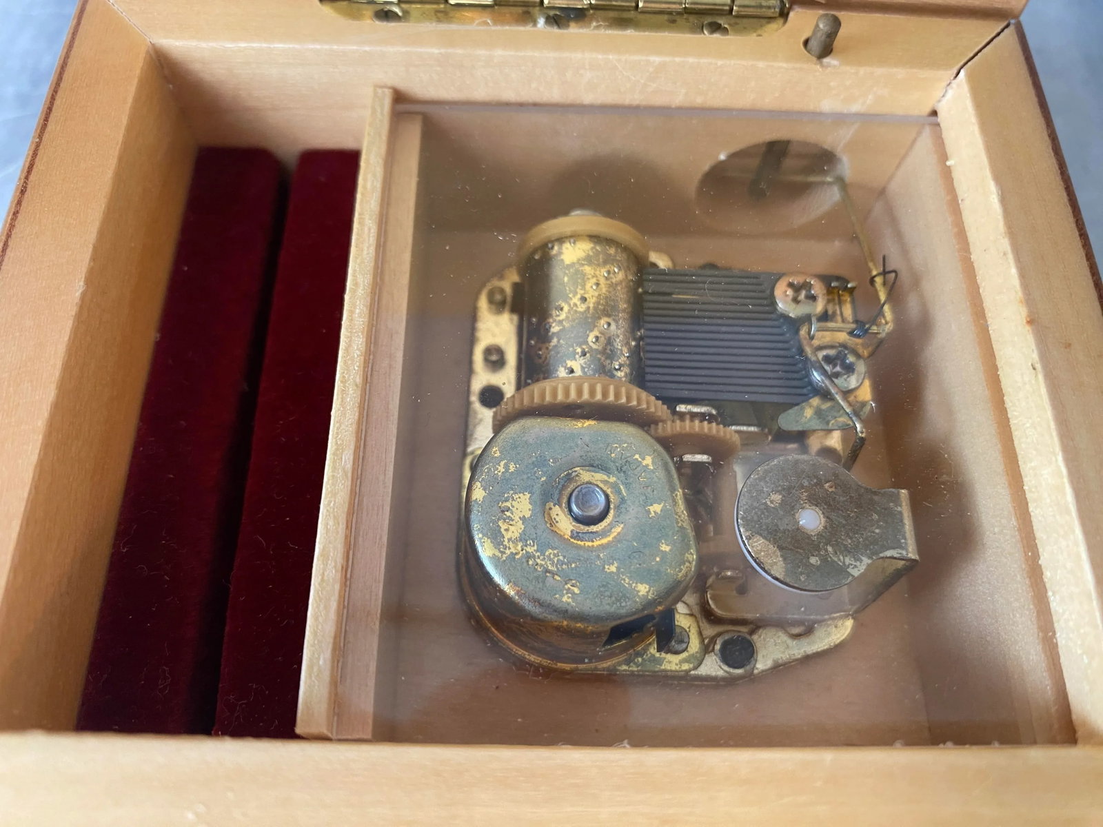 Late 20th Century "Romance" Italian Wooden Music Jewelry Box - 7