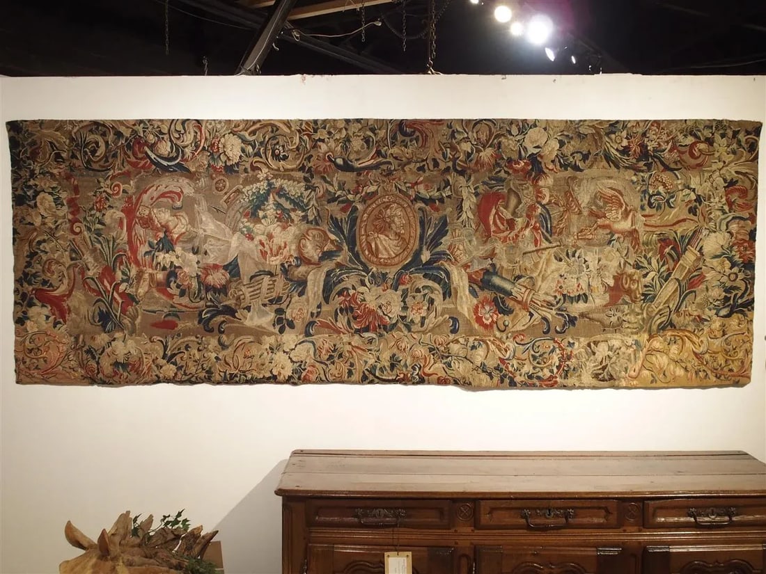 Antique French Beauvais Tapestry From the Late 17th Century - 13