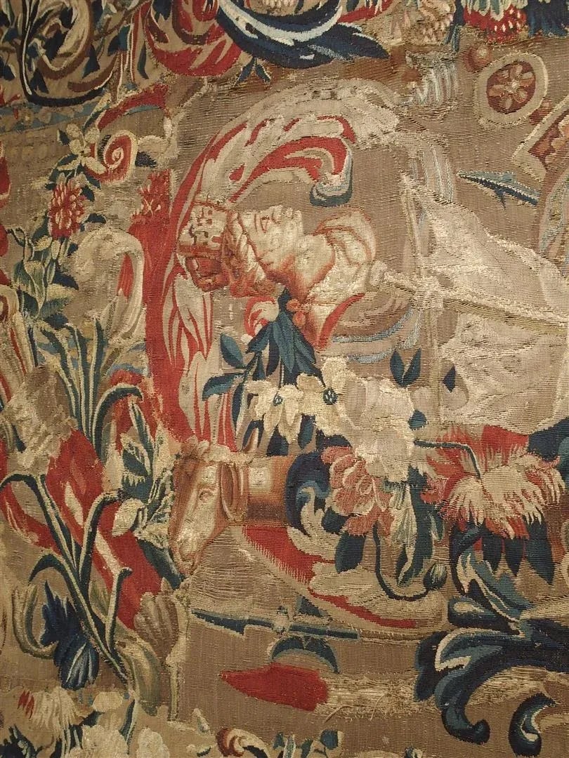Antique French Beauvais Tapestry From the Late 17th Century - 4