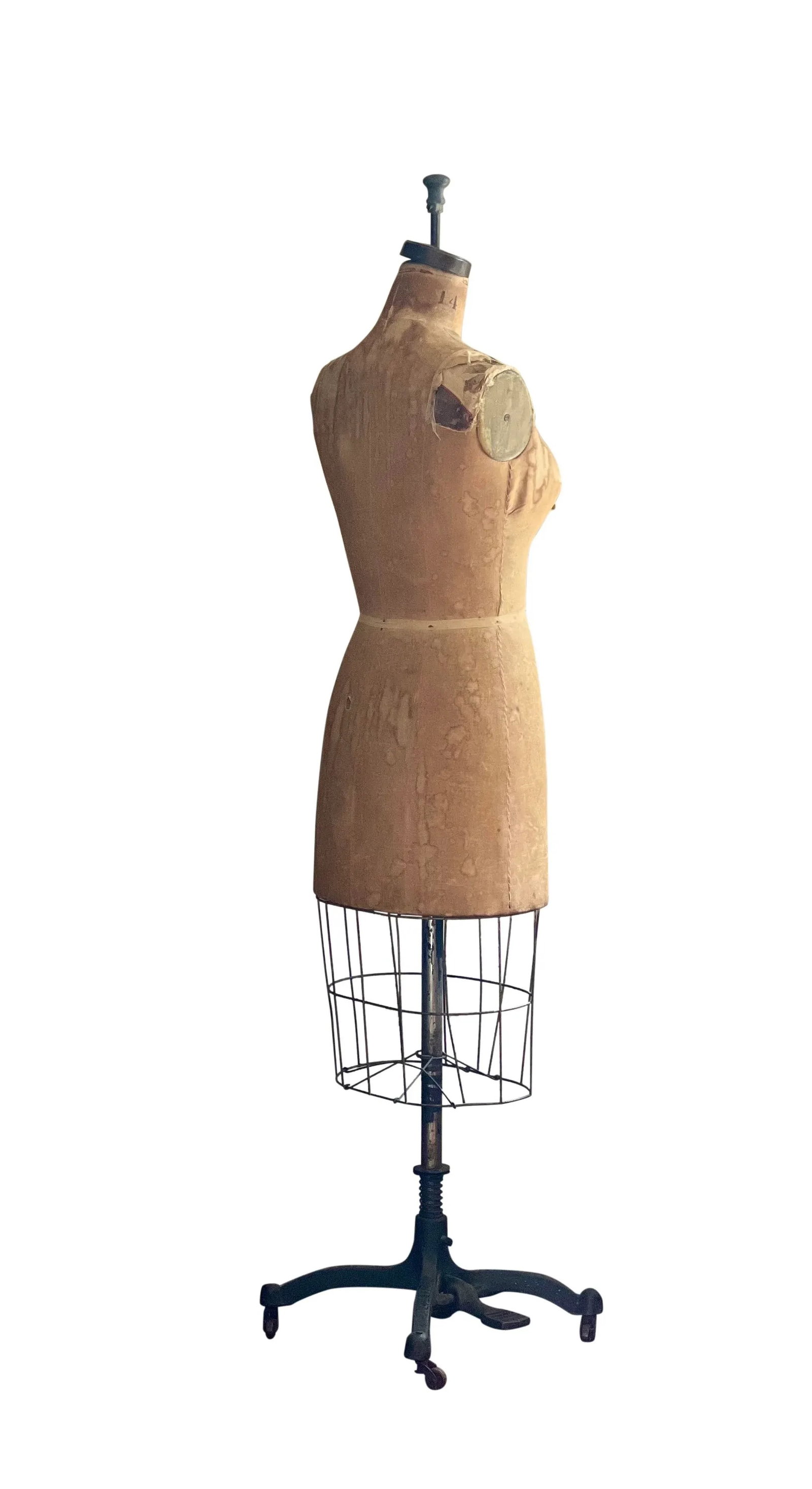 Vintage Original Wolf 1956 Dress Form Mannequin - 3