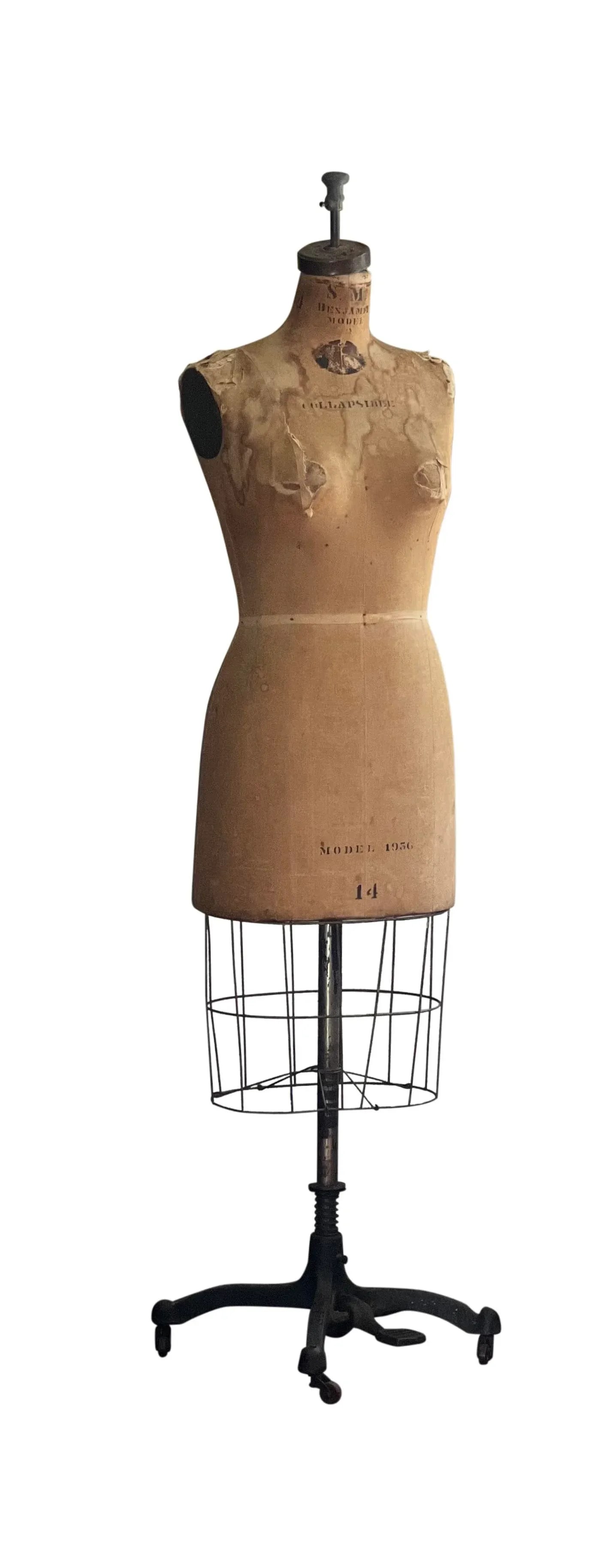 Vintage Original Wolf 1956 Dress Form Mannequin - 4