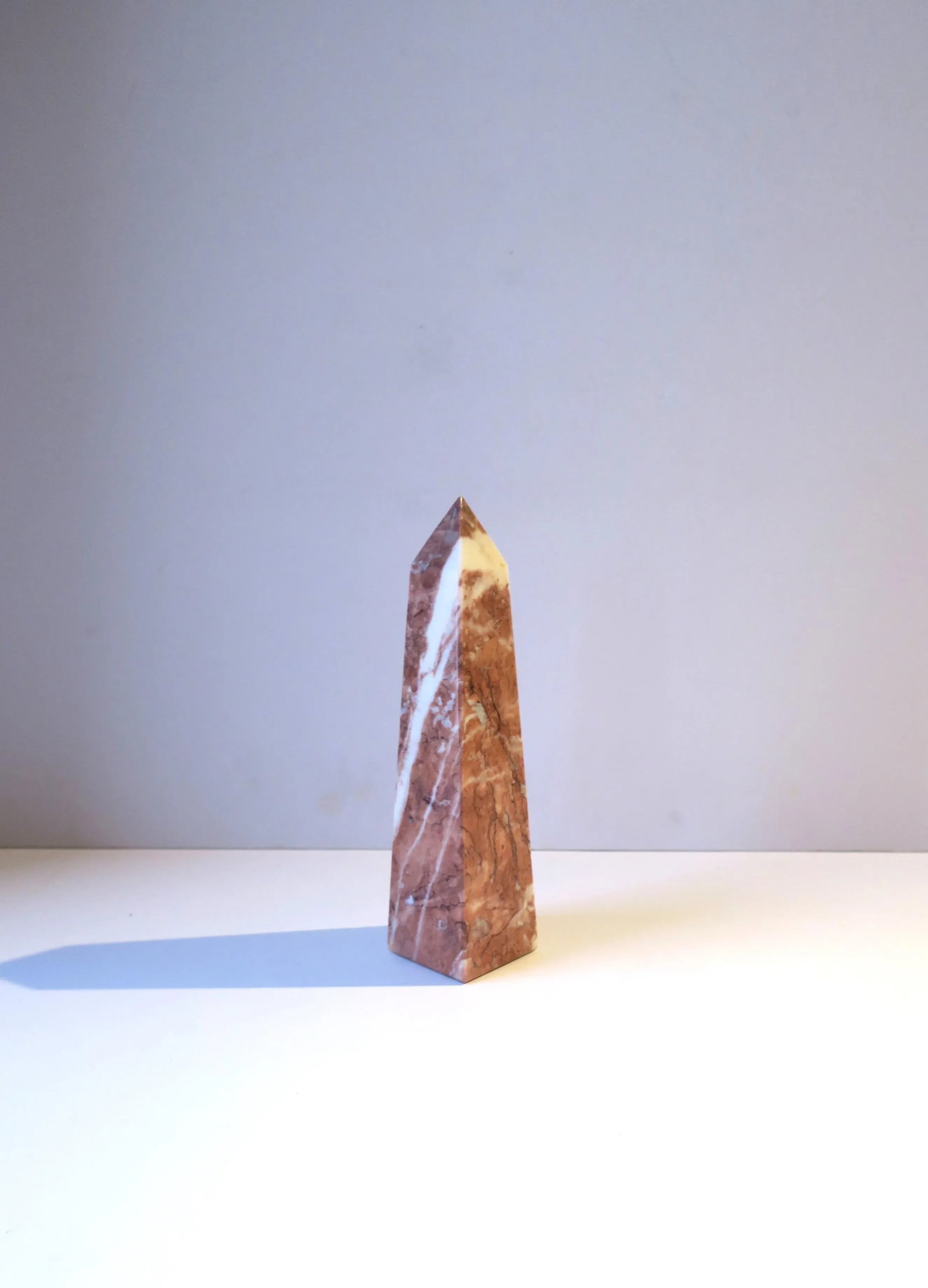 Italian Pink and White Marble Obelisk - 10