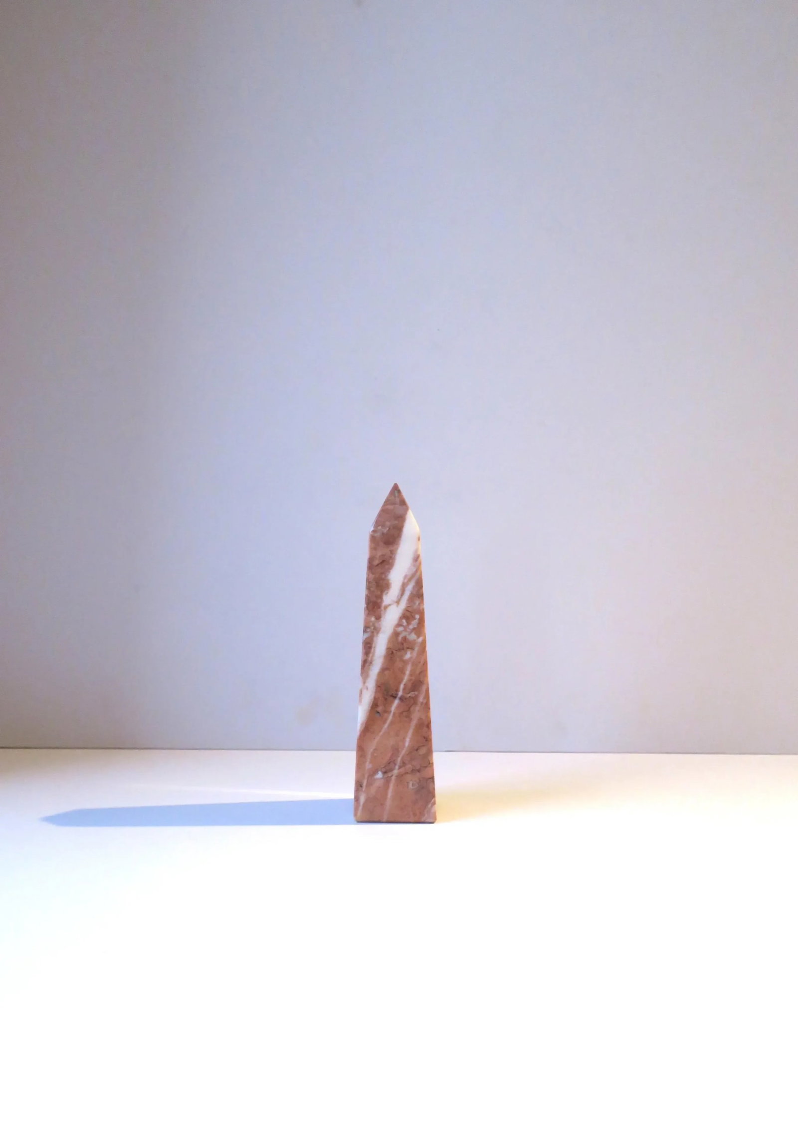 Italian Pink and White Marble Obelisk - 11