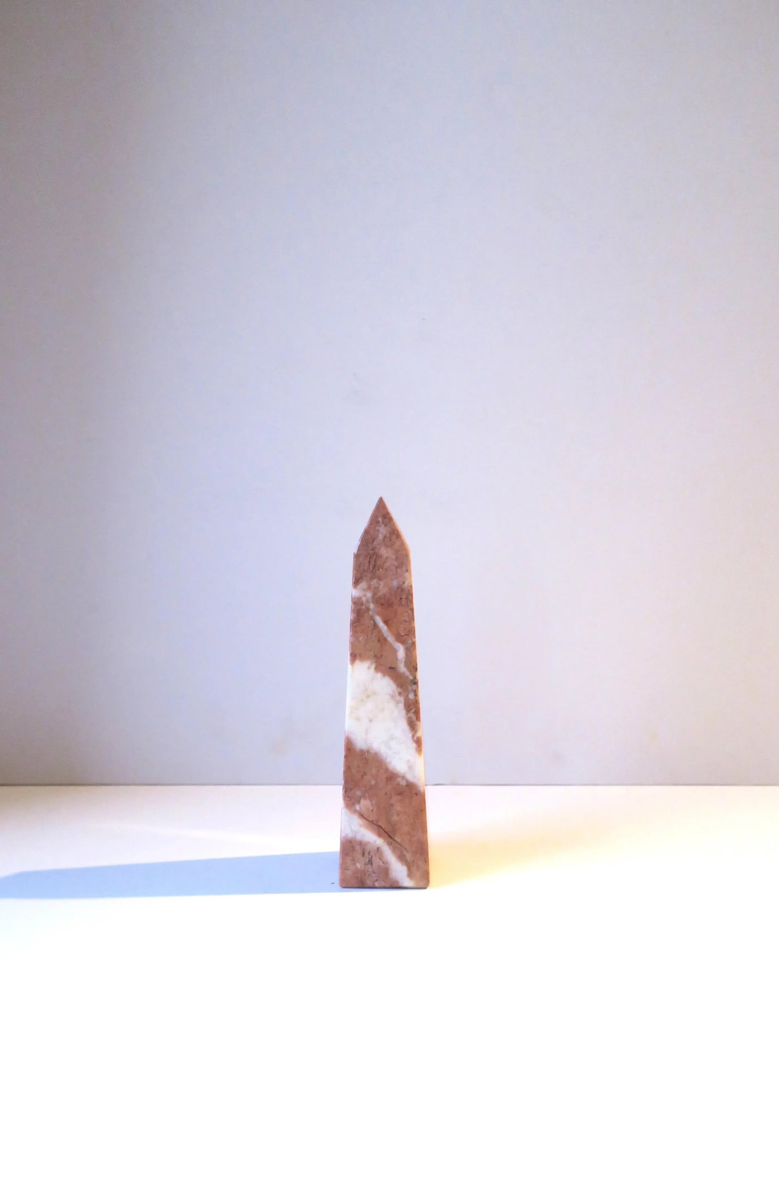 Italian Pink and White Marble Obelisk - 13