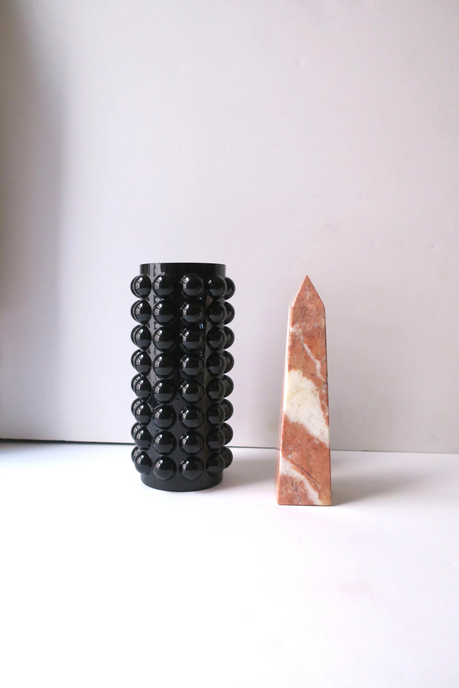 Italian Pink and White Marble Obelisk - 3