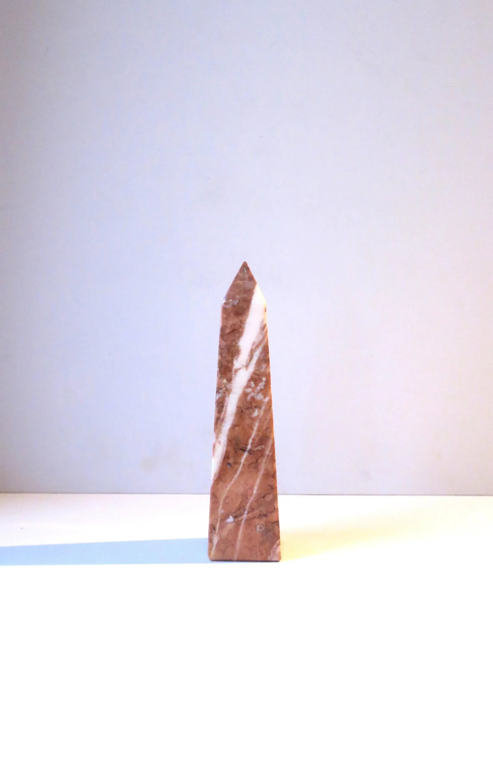 Italian Pink and White Marble Obelisk - 7
