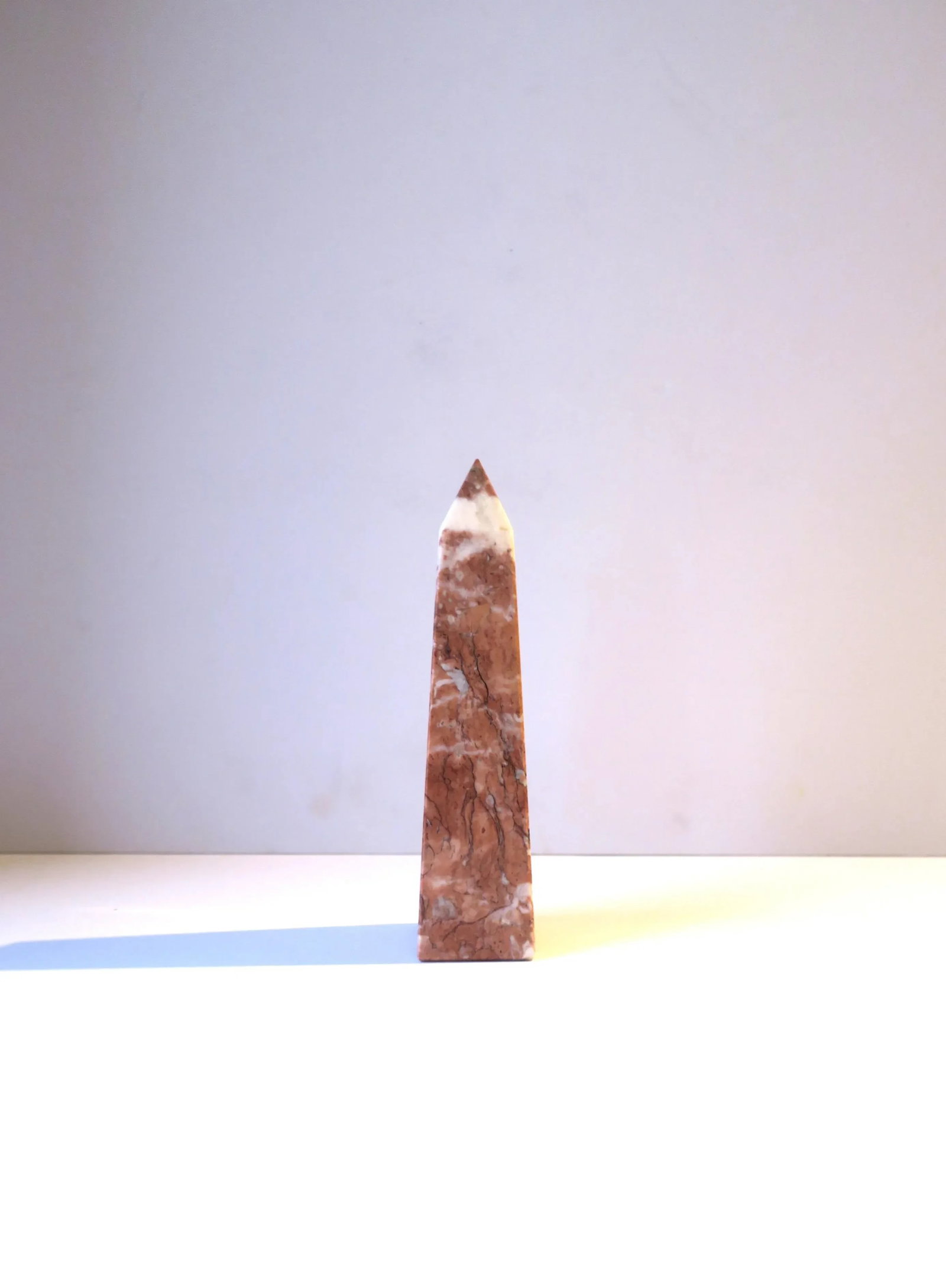 Italian Pink and White Marble Obelisk - 9