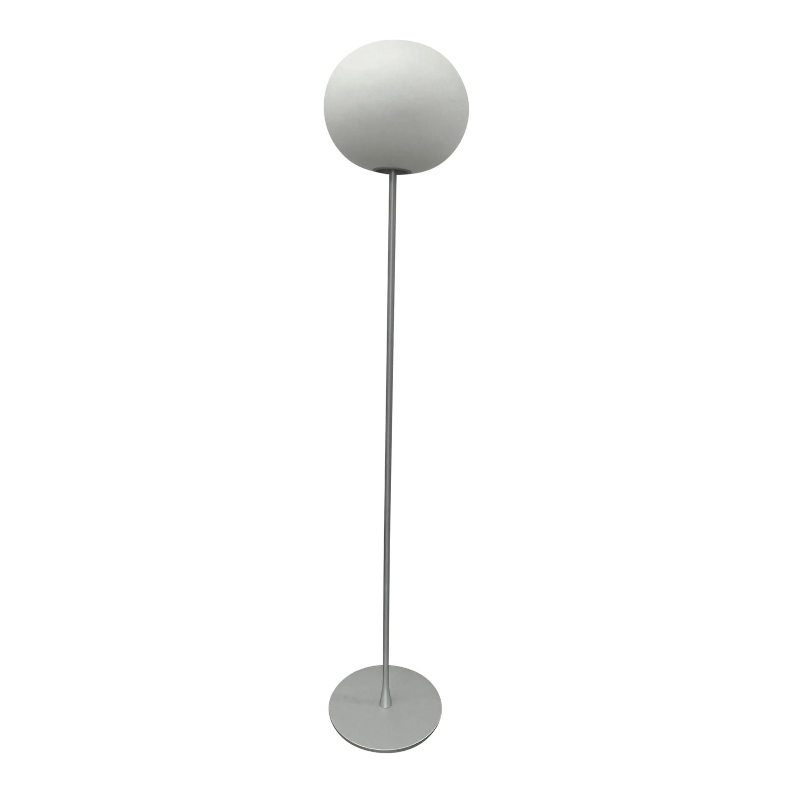 1990s Flos Glow Ball Floor Lamp by Jasper Morrison: Flos Glow Ball Floor Lamp by Jasper Morrison sold as found in vintage condition without damage. Condition: Alterations: Original Condition Unaltered Imperfections: Some Imperfections Condition Notes: