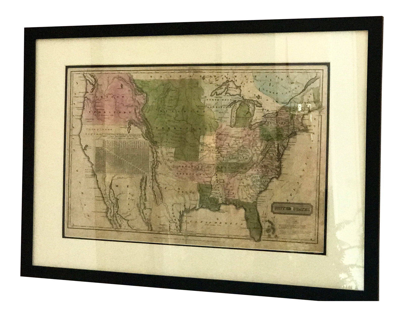 Pre-Civil Map of United States (1 of 4)
