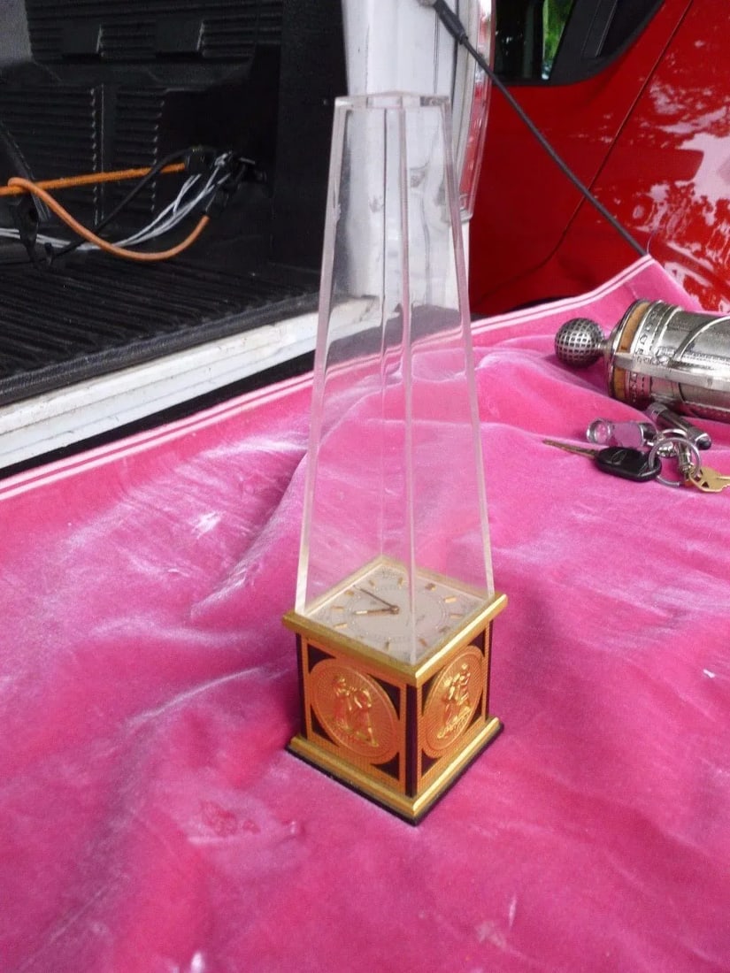 1970's Vintage Le Coultre Obelisk Clock - 3