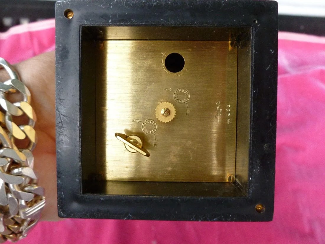1970's Vintage Le Coultre Obelisk Clock - 6