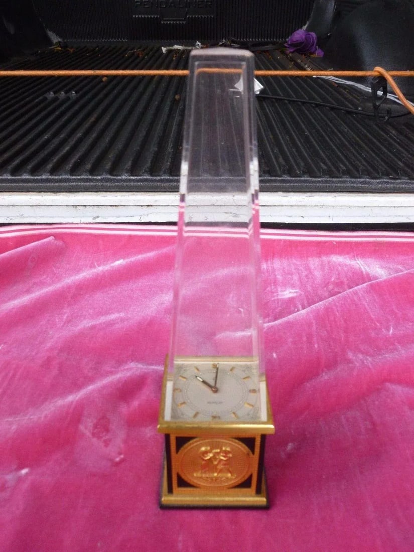 1970's Vintage Le Coultre Obelisk Clock - 8