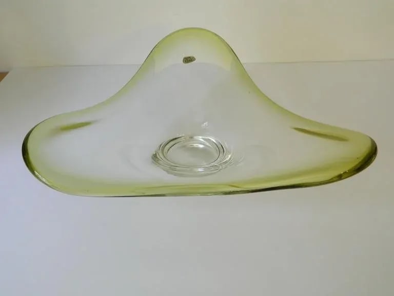 Mid Century Chalet Canada Glass Centerpiece - 2