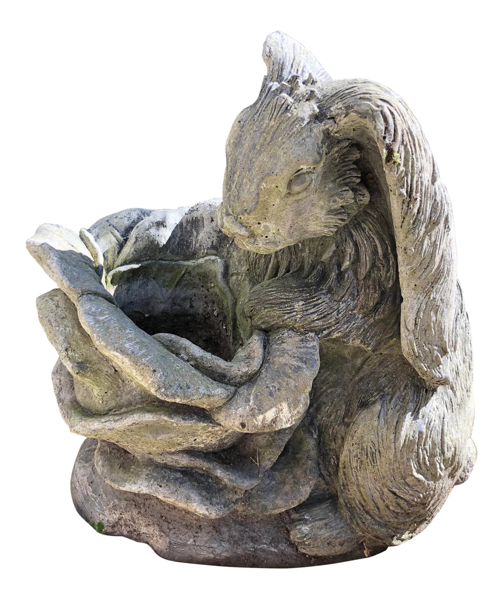 Bunny Concrete Planter: Sweet bunny architectural planter. Beautiful for any outdoors. Condition: Alterations: Original Condition Unaltered Imperfections: Some Imperfections Condition Notes: Good - Moderate wear and tear, bu