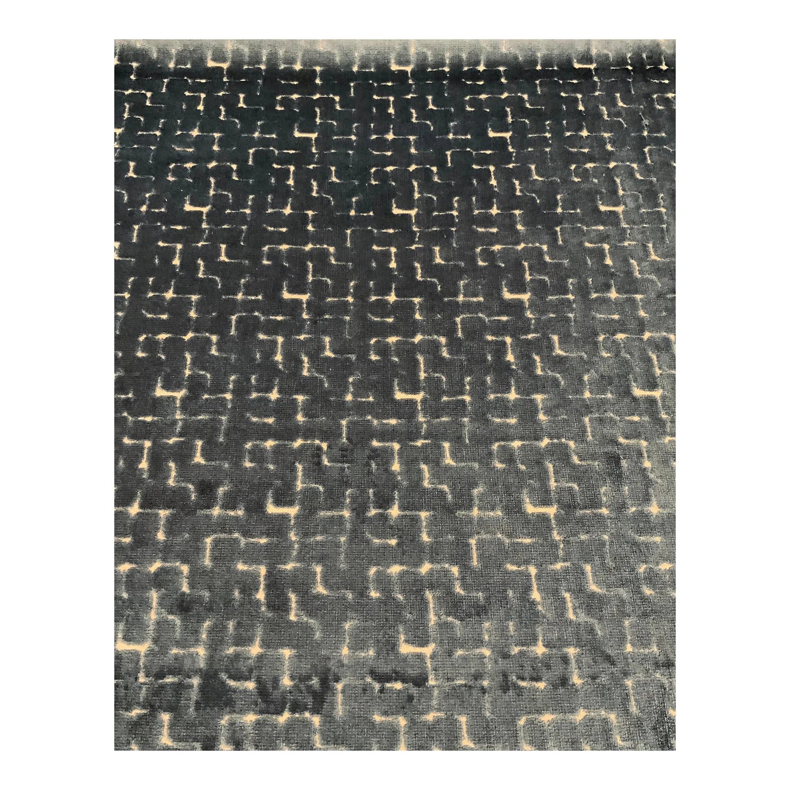 Romo: Villa Nova - V3360/11 Riom Ink Abstract Modern Cur Velvet Designer Fabric - 4.5 Yards: This modern fabric is cut velvet ink blue abstract design on a white woven base cloth. Its hand is soft and it is multipurpose. Its hand is soft and it is multipurpose. This fabric isa. First quality 