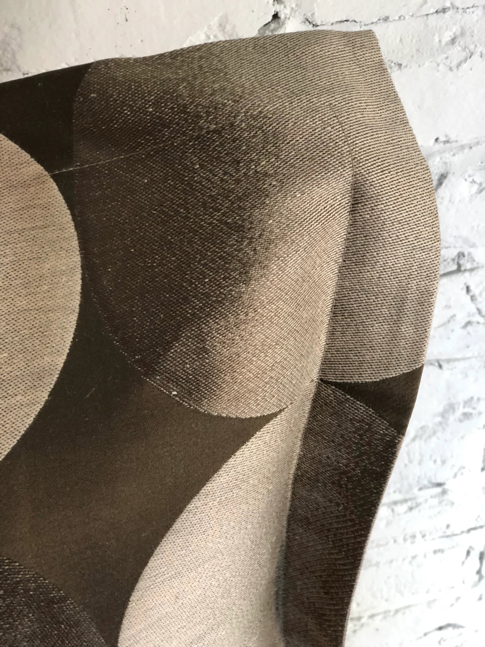 24" Brown and Tan Geometric Jim Thompson Pillows - a Pair - 6