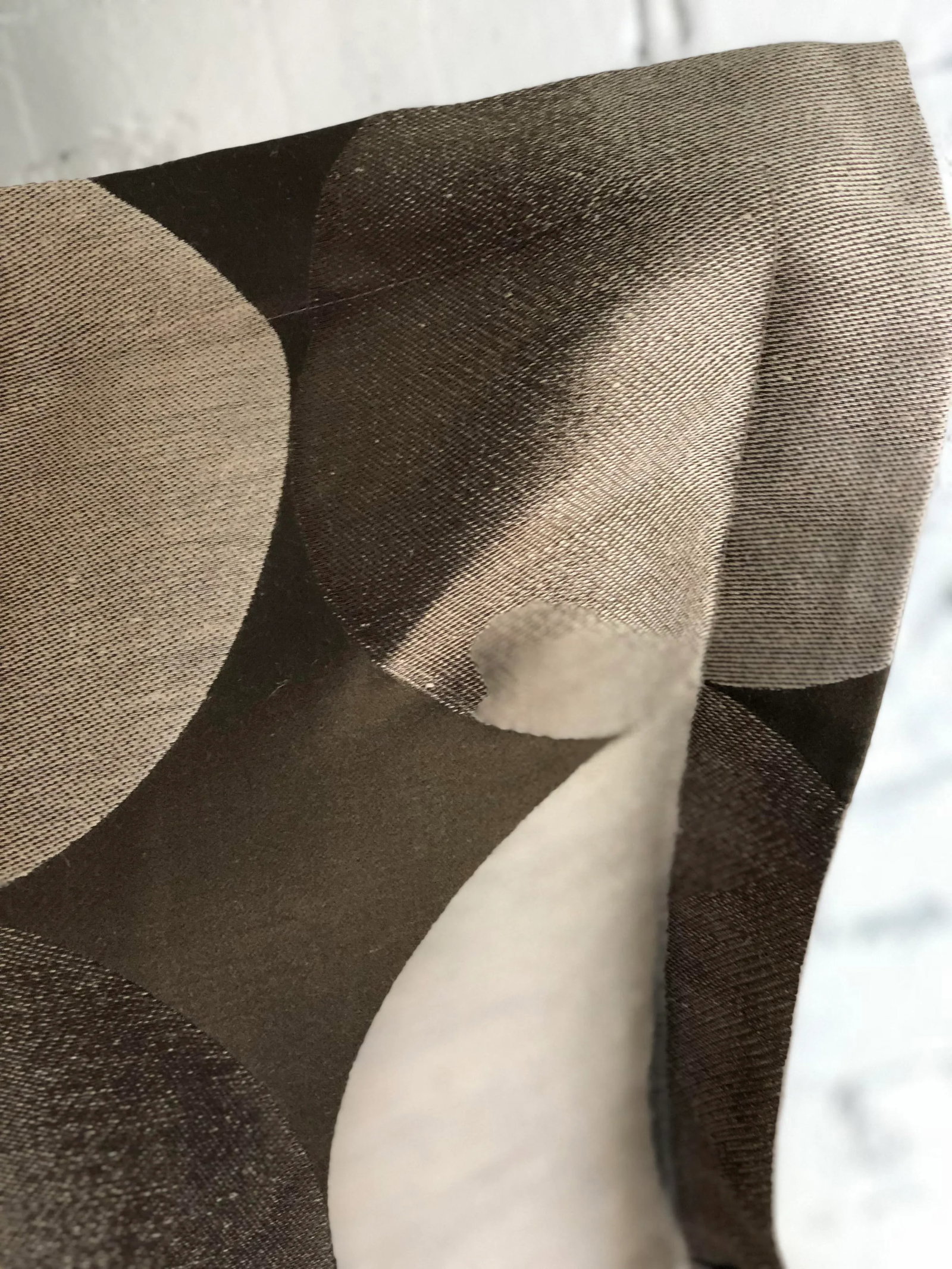 24" Brown and Tan Geometric Jim Thompson Pillows - a Pair - 8