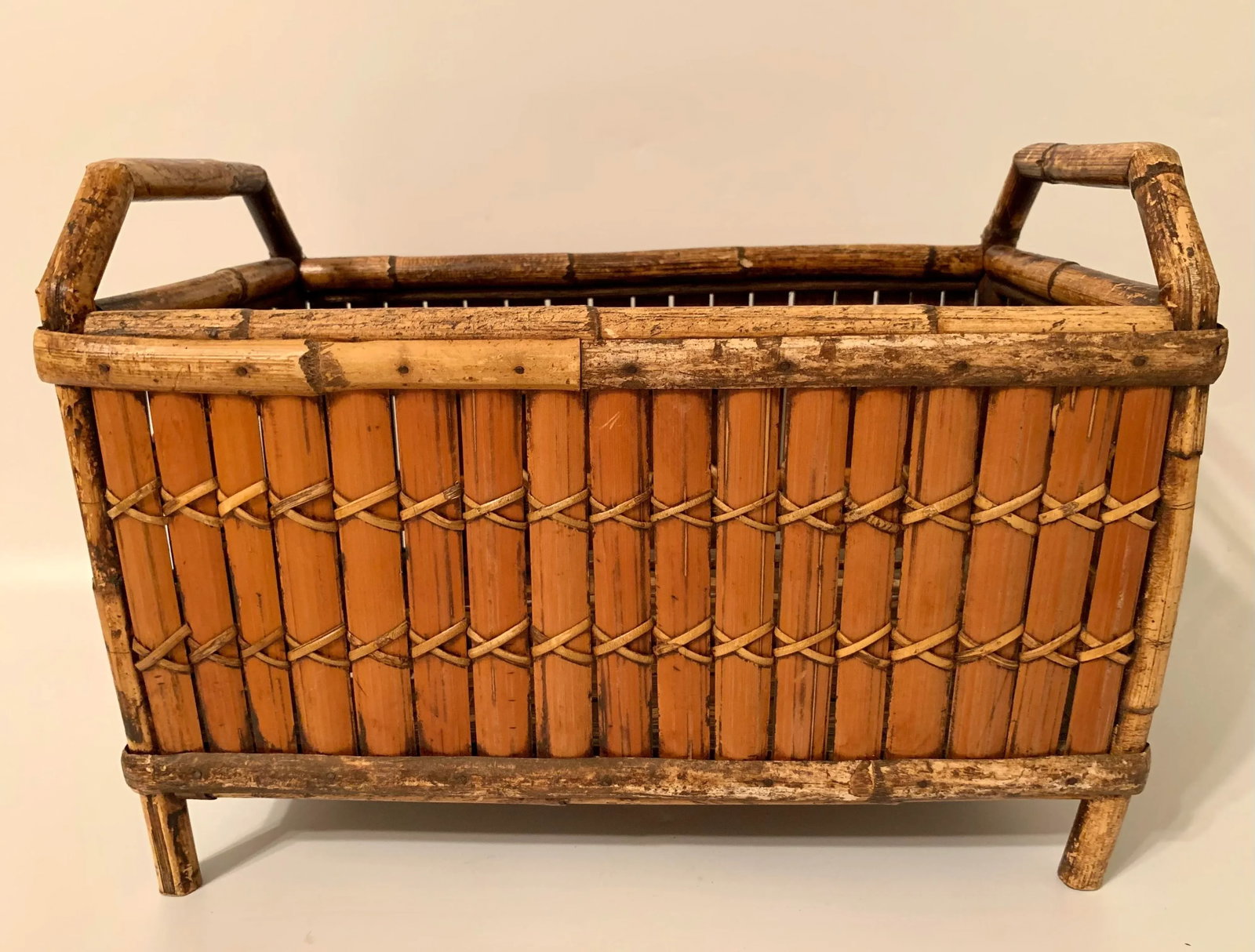 Vintage Boho Chic Bamboo Planter - 2
