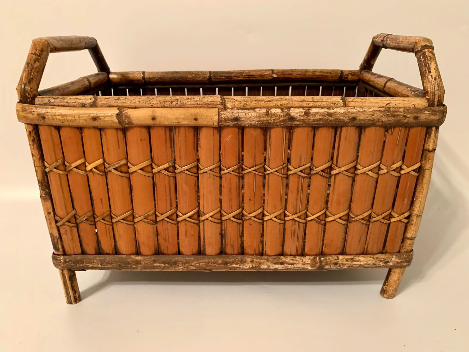 Vintage Boho Chic Bamboo Planter - 3