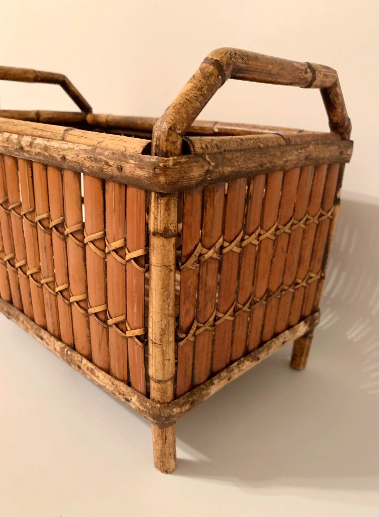 Vintage Boho Chic Bamboo Planter - 4