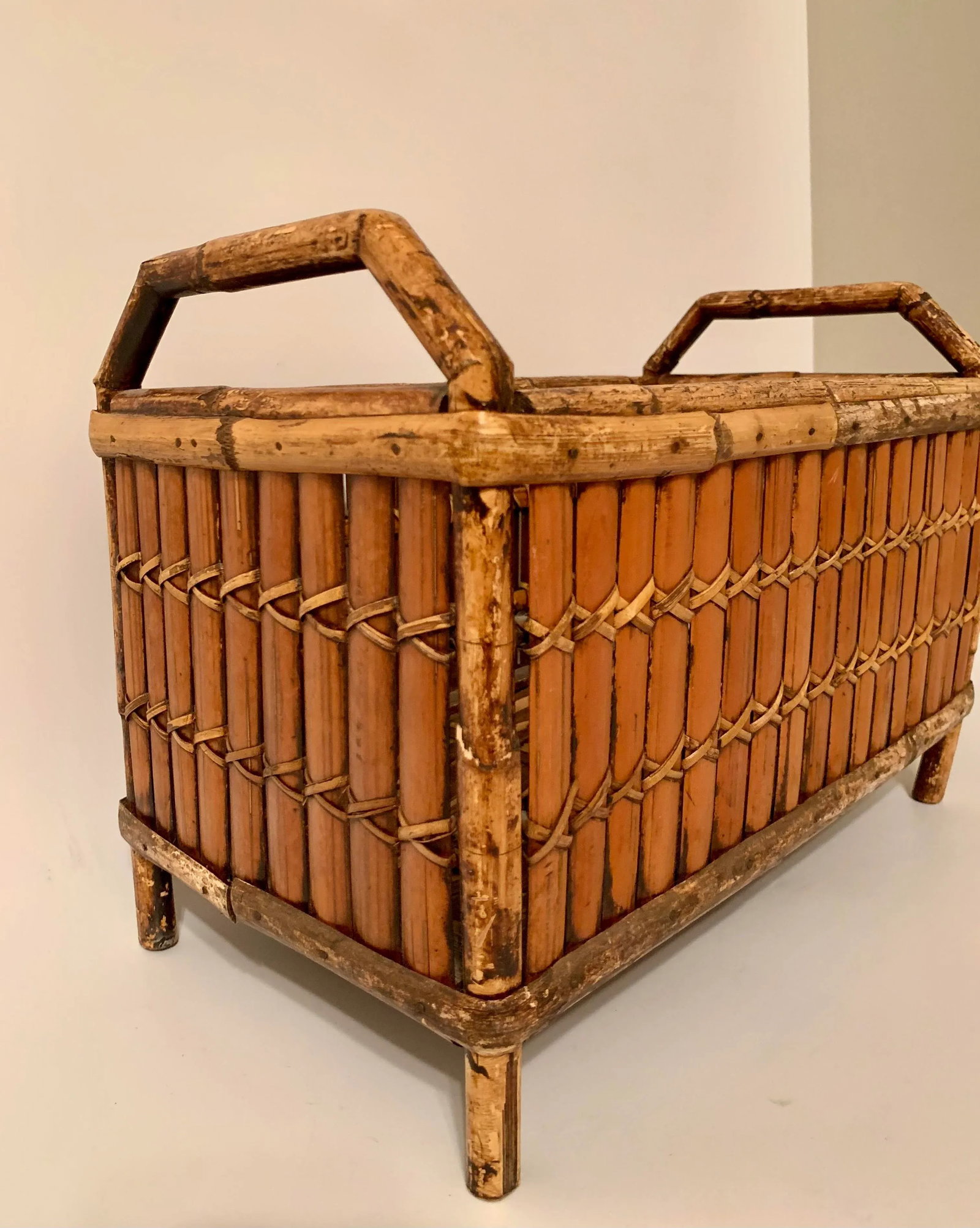 Vintage Boho Chic Bamboo Planter - 5