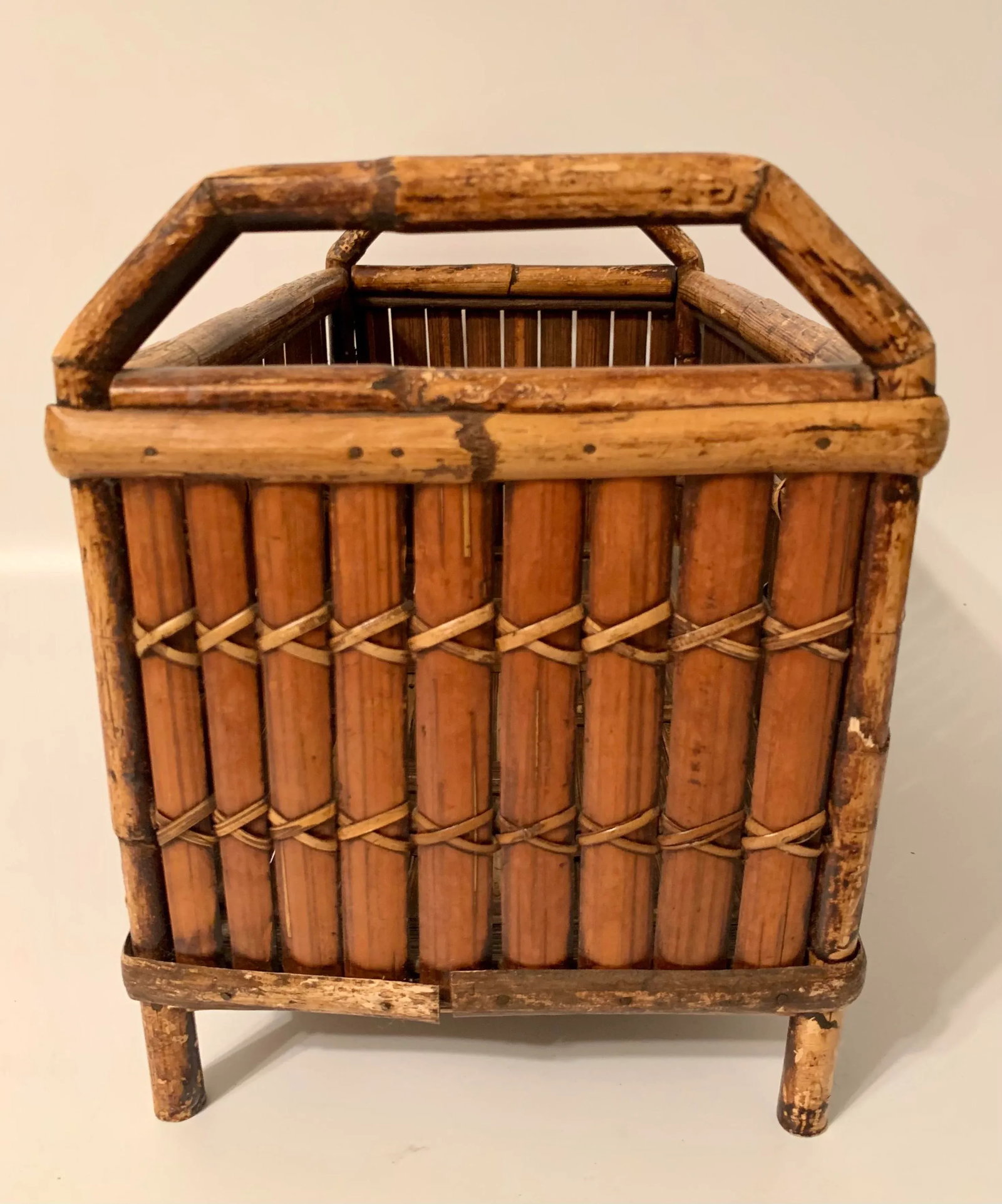 Vintage Boho Chic Bamboo Planter - 7