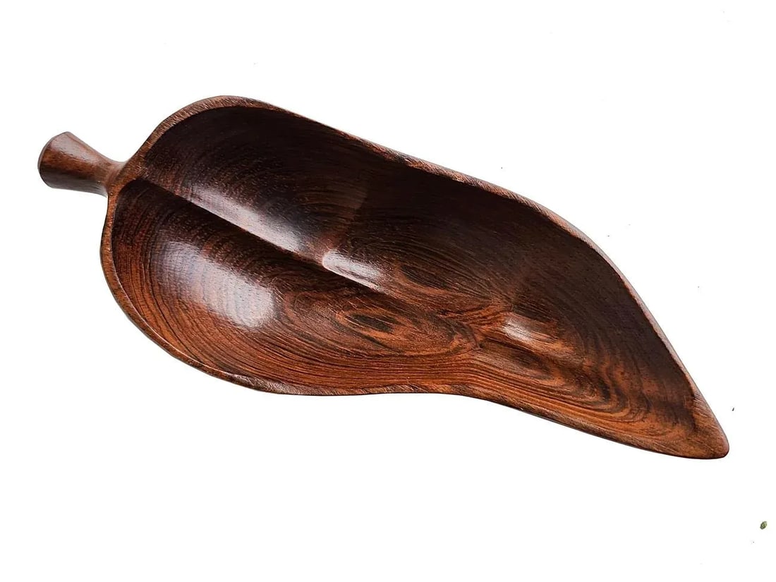 1960s Brazilian Embuia Wood Pepper Shaped Snack Bowl in the Style of Jean Gillon - 9